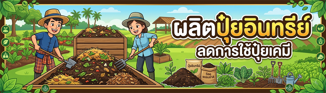 ผลิตปุ๋ยอินทรีย์ ลดการใช้ปุ๋ยเคมี